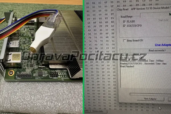 Záchrana základní desky: Flashování BIOSu externím programátorem