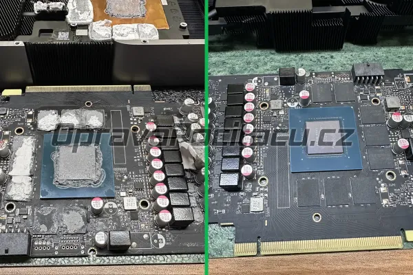 RTX 3070 Founders Edition: Před a po vyčištění