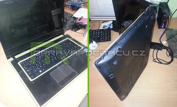 Oprava vylomených pantů u notebooku Lenovo G770 #3