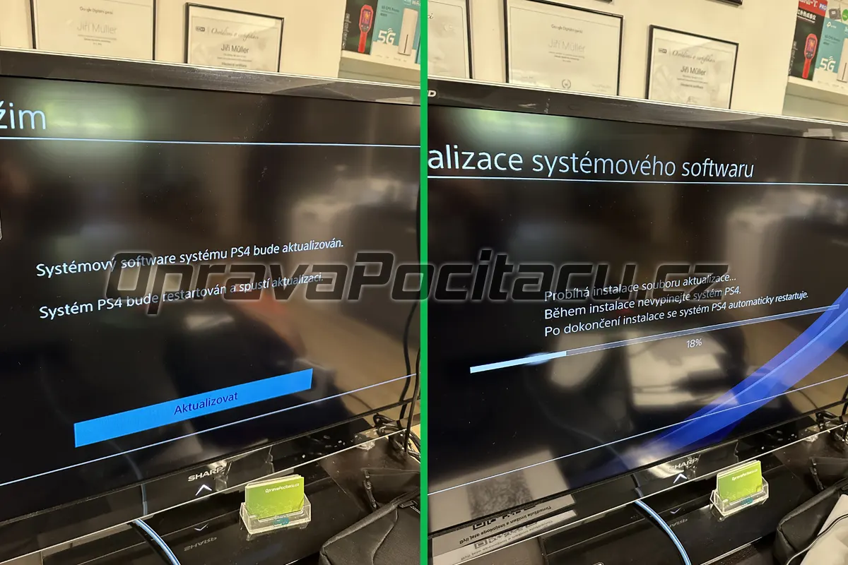 Oprava softwarové chyby u konzole Sony PlayStation 4 – nová čistá instalace operačního systému z USB v Safe Mode režimu